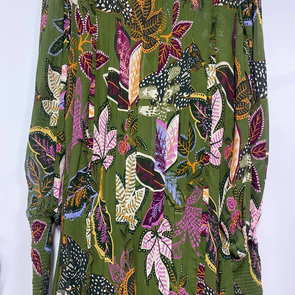 Farm Rio Floral Long Sleeve Dress